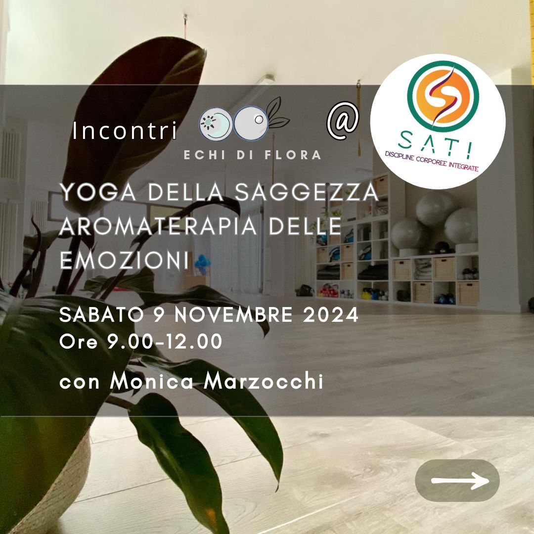 YOGA DELLA SAGGEZZA AROMATERAPIA DELLE EMOZIONI